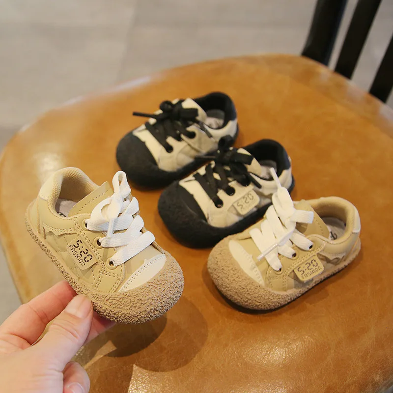 

Fashion Girls' Shoes Spring New Child Casual Shoes Soft Soled Boys' Shoe Anti Slip Baby Shoes Simple Girls Sports Shoe
