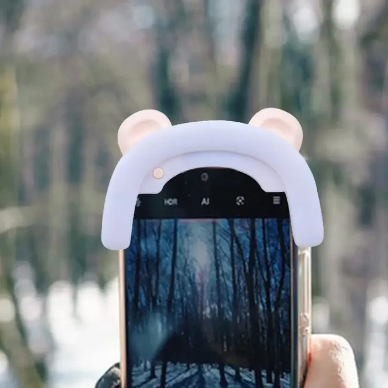 ضوء حلقة سيلفي LED قابل للتعديل - ضوء ملء بمشبك ثلاثي الأوضاع قابل لإعادة الشحن عبر USB للصور ومقاطع الفيديو