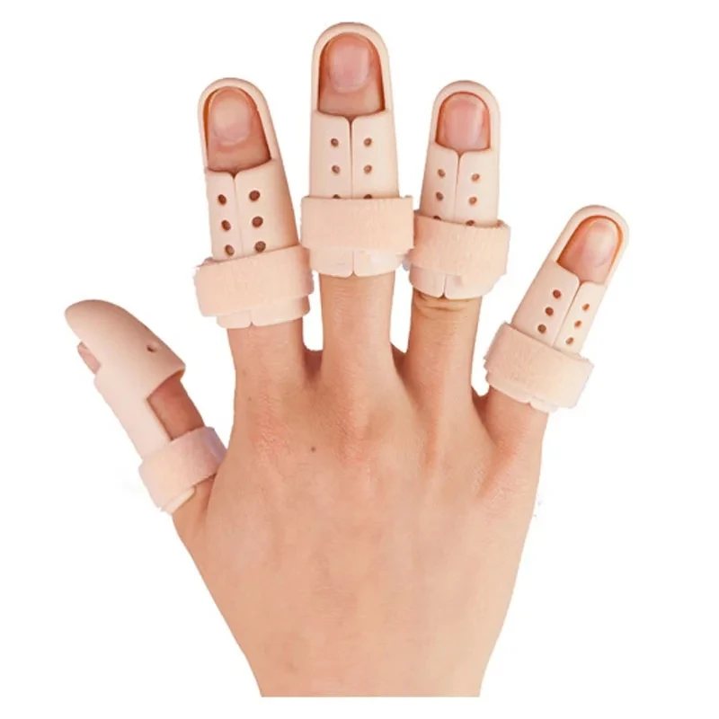 1Set/6Pcs Finger Fracture Fixator Finger Joint Support Splint Protection Finger Mallet Splint Posture Corrector