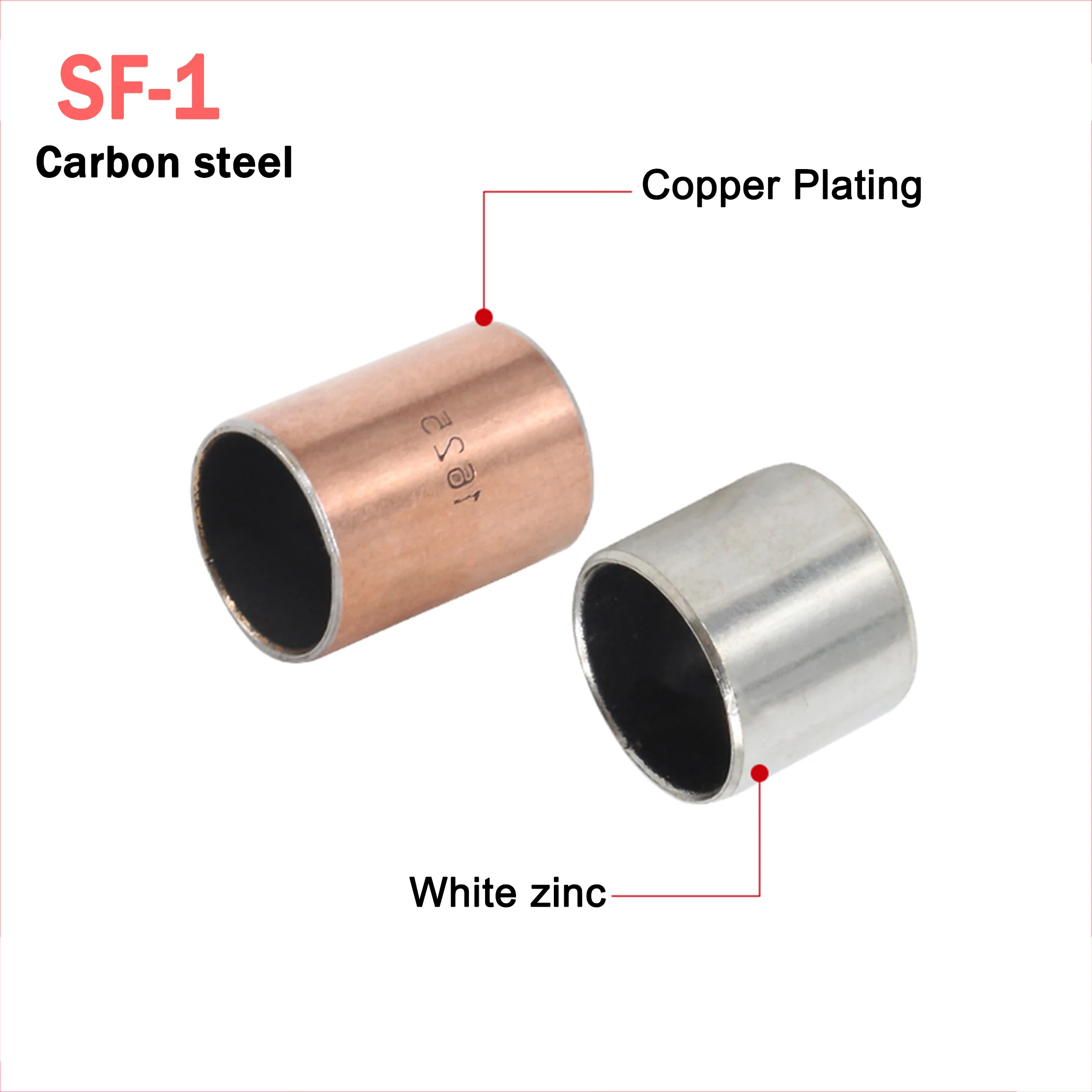 Sf-1 Oil-Free Self-Lubricating Composite Bearing Copper Shaft Bushing Inner Diameter 3 4 5 6 8 9mm Bushing Small