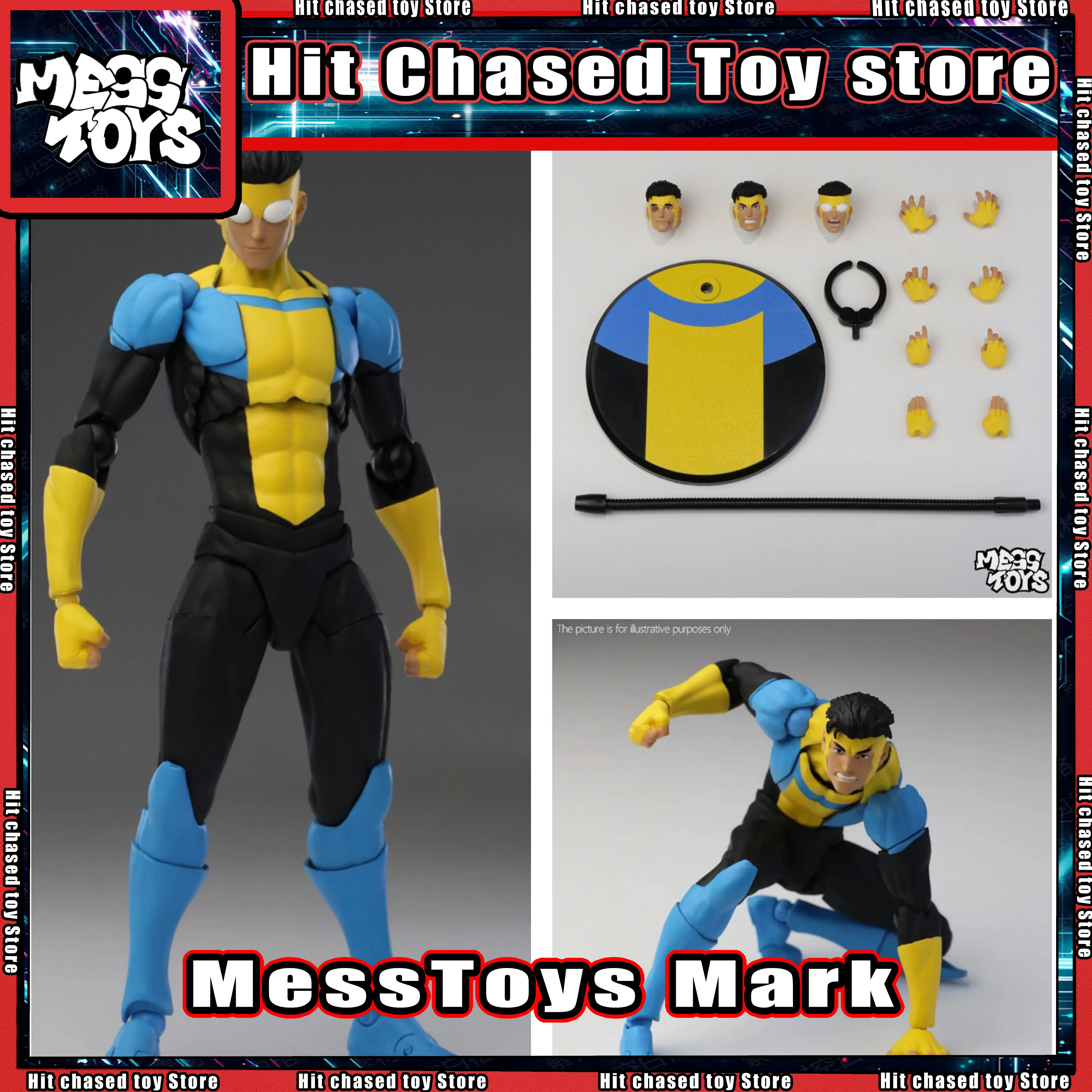 [Hit] Neue Mess Toys Unzerstörbare Mark Grayson Anime Actionfigur Modell Figurine Geschenke Spielzeug