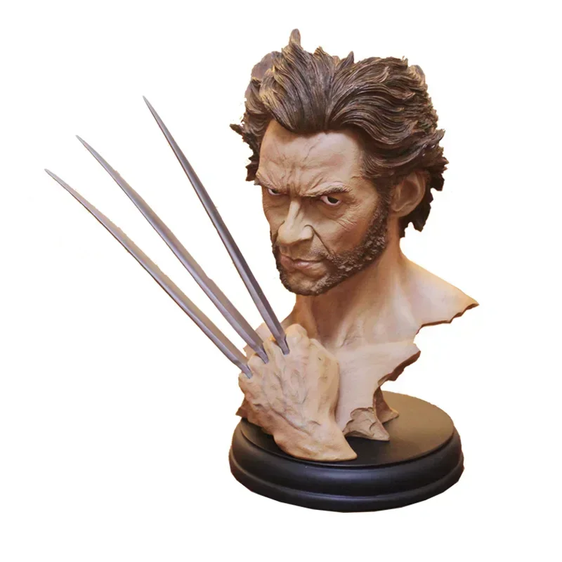 30cm Hero X-Men Wolverine Bust Head portrait 1/6 Resin Action Figure X man statue Collectible Model home decoration gift