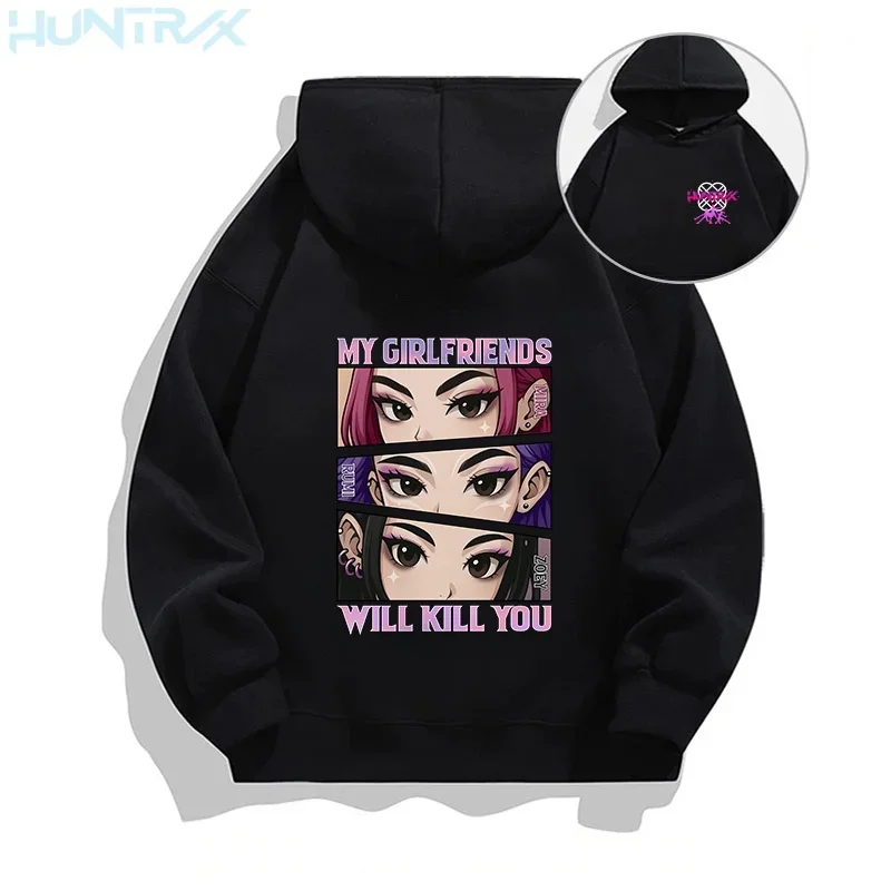 

KPop Demon Hunters Y2K Hoodies Teenage Girls Boys Rumi KPop Demon Hunters Hoody Autumn Casual Long Sleeve Children's Clothing