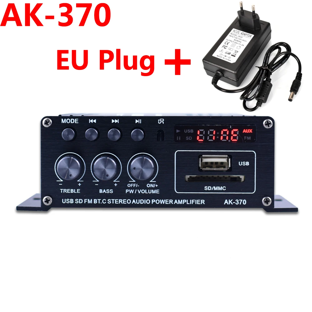 Woopker AK380 2.0 Channel HiFi Bluetooth Amplifier