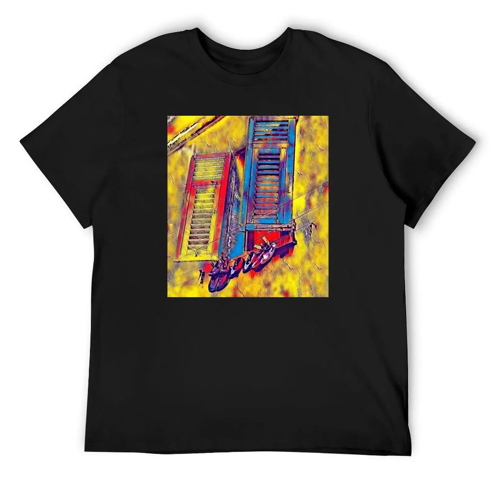 

Blue Shutters T-Shirt new edition graphic tee shirt vintage anime shirt valentines clothes fruit of the loom mens t shirts