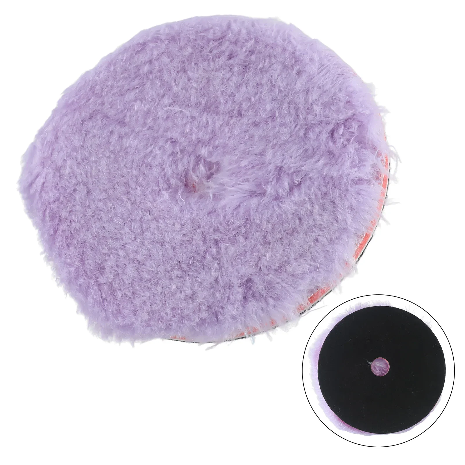 

1Pc Wool Polishing Wheel 5.5inch Sponge Foam Purple For Car Waxing Painting Cleaning Tools Electric Buffer Polisher Accessories