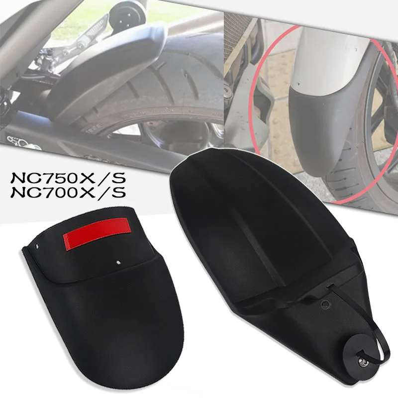 

Motorcycle Front & Rear Mudguard Extender Fender Splash Extension Pad For HONDA NC750X NC750S NC700X NC700S 2012-2020