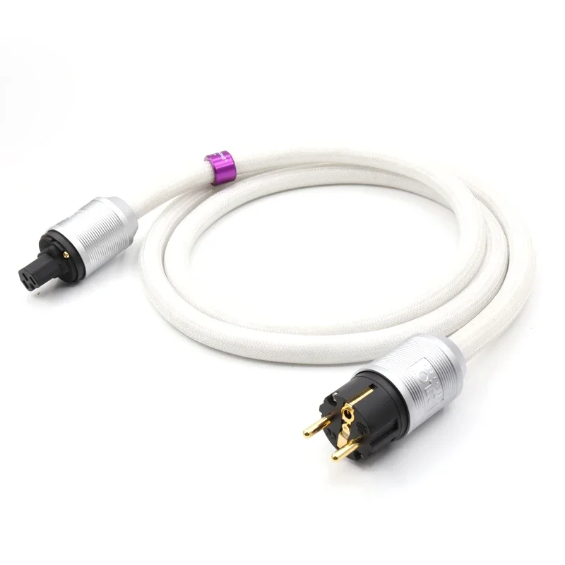 ONE piece Unlimited Edition UE2-10  EU Power cord cable with Gold plated EU version power plugs for Amplifier