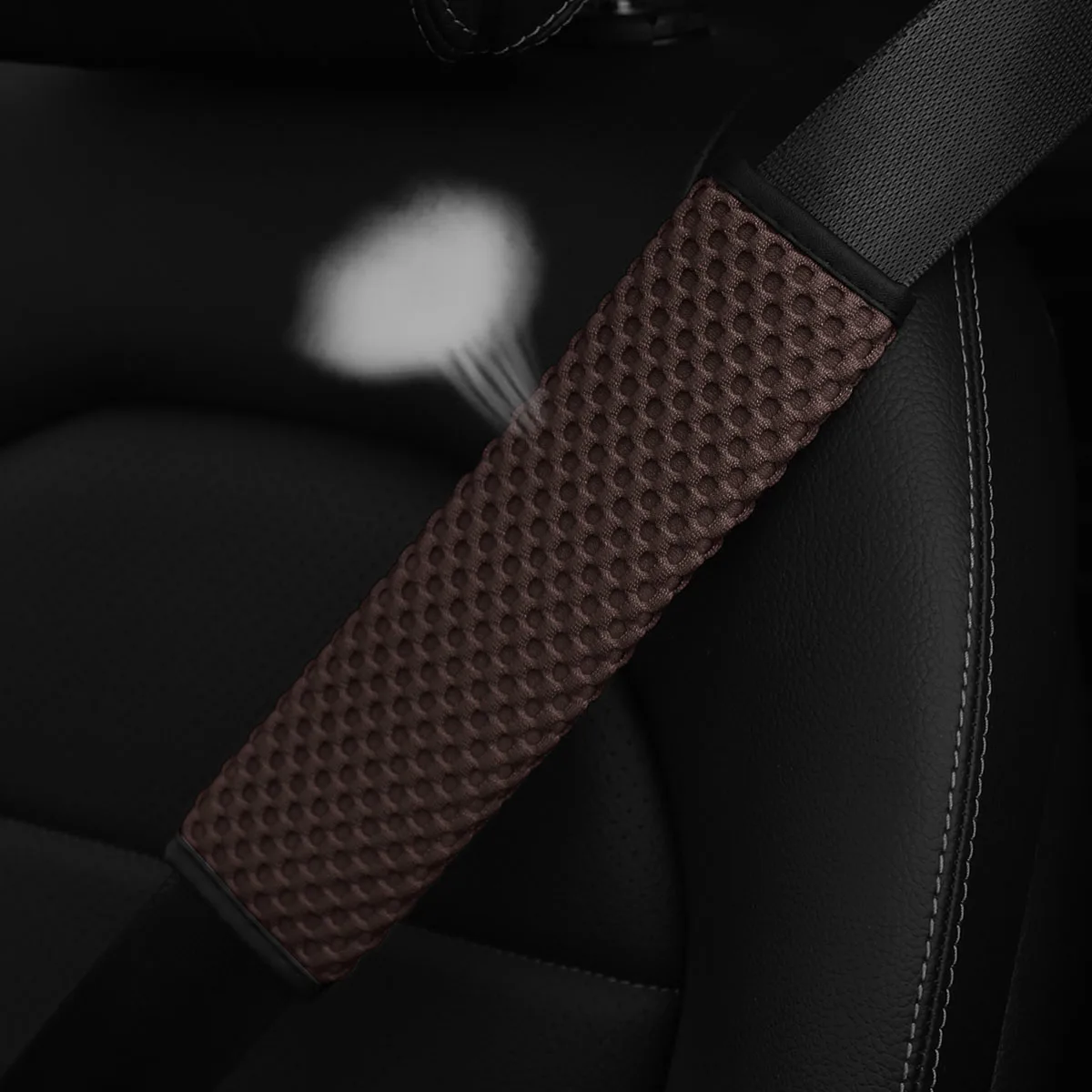 Atmungsaktiver Netz-Schultergurtschutz für Autos, Dekorativer Sicherheitsgurt-Aufsatz für den Autoinnenraum, Auto-Innenausstattungszubehör – Detail 5