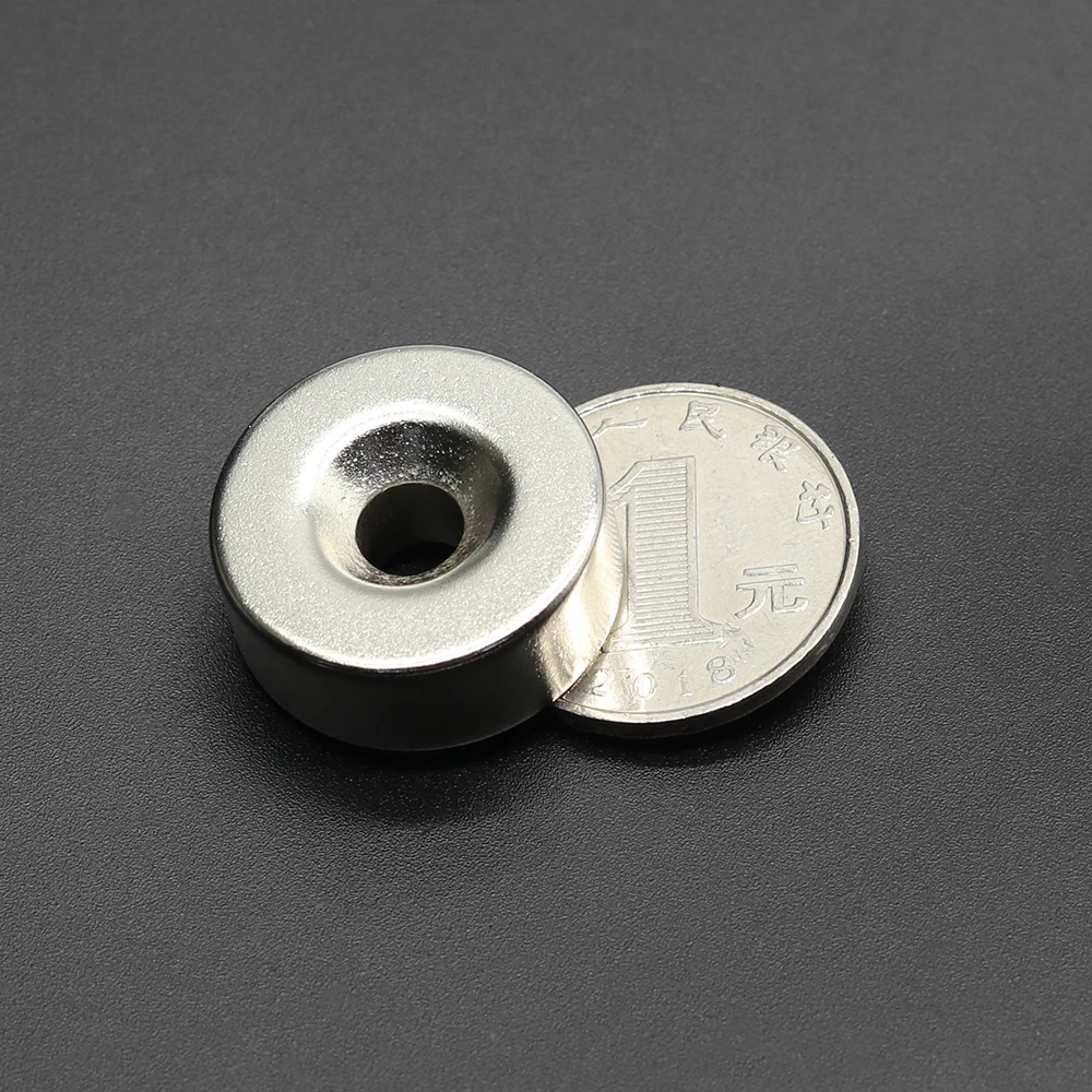 1/2/5/10Pcs Round Magnet 25x10-6 mm Neodymium Magnet N35 25x10hole6 Permanent NdFeB Super Strong Powerful Magnets imans