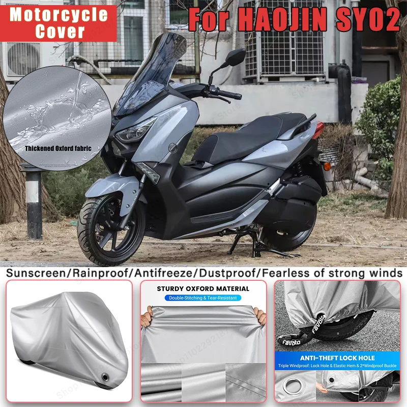 

For HAOJIN SY02 No Ear Motorcycle Cover - Outdoor Full Body Protection, Waterproof Dustproof Heat-Resistant Moto Accessories
