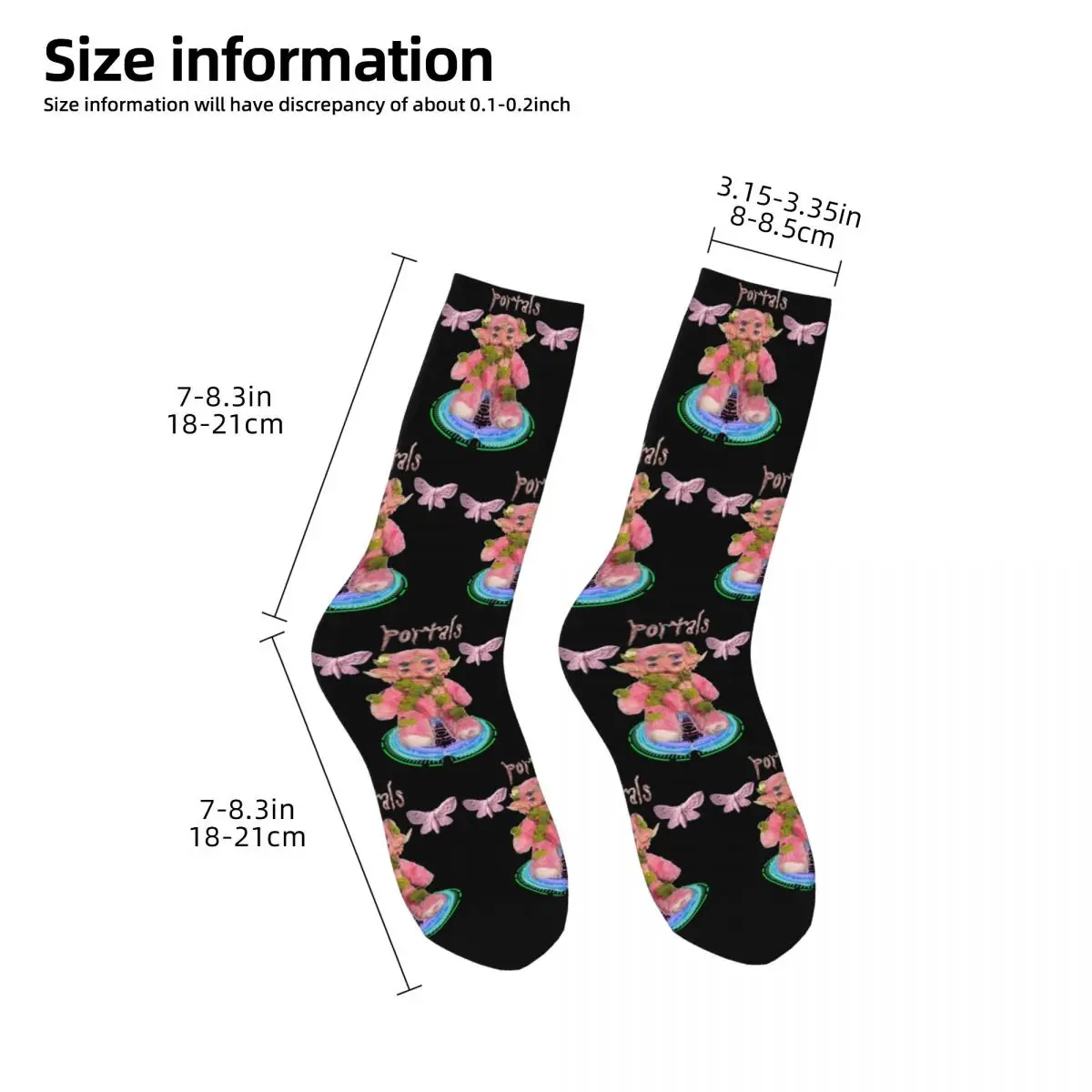 Winter Warm Retro Men\'s Women\'s Melanie Martinez Portals Socks Non-slip Crew Socks