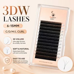 3d W Wimpern Lash Verlängerung W Form 3d Ready-Made Wimpern Bundles 3d Drähte Clover Schnelle Wimpern Fan Cilio 3 D Mix C D Wellung y2k