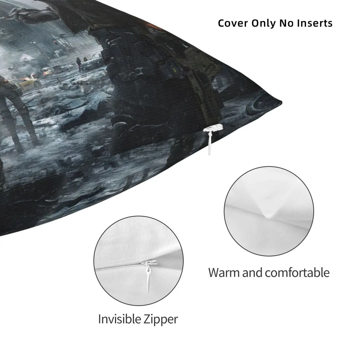 Game Tom Clancys The Division Square Pillowcase Cushion Cover Pillow Case Throw Pillow Cover for Home Bedroom Car view 4
