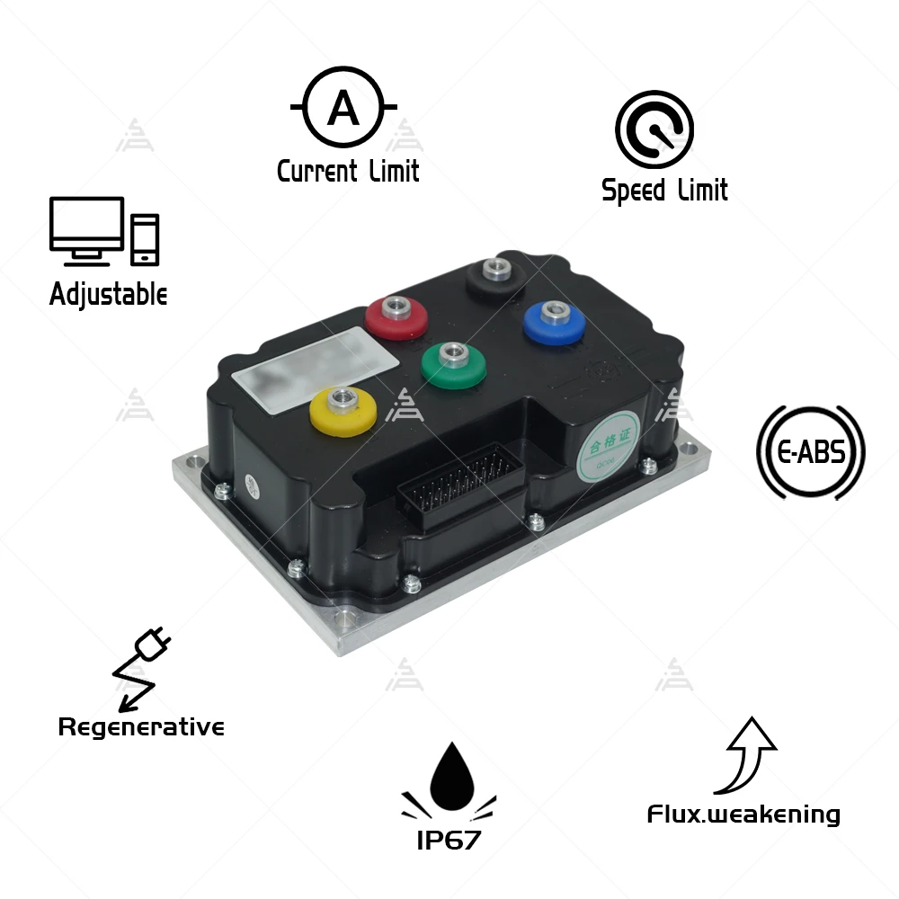 SIAECOSYS/FARDRIVER High Power Electric Motorcycle Controller 360A 3000-4000W BLDC Programmable Fardriver ND96360