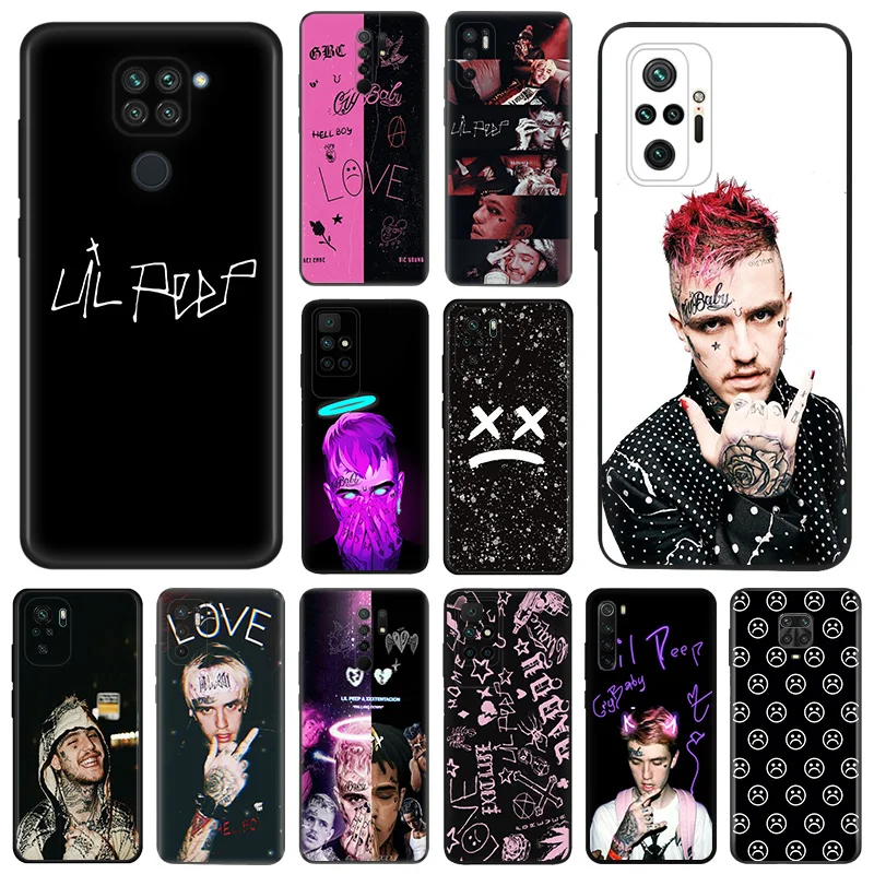 Matte Phone Cases For Redmi 9 9A 9C 9T K40 K60 A3 A2 A1 Plus Note 9s 8T 7 8 Pro A3X L-Lil P-Peep Rapper Black Soft Cover