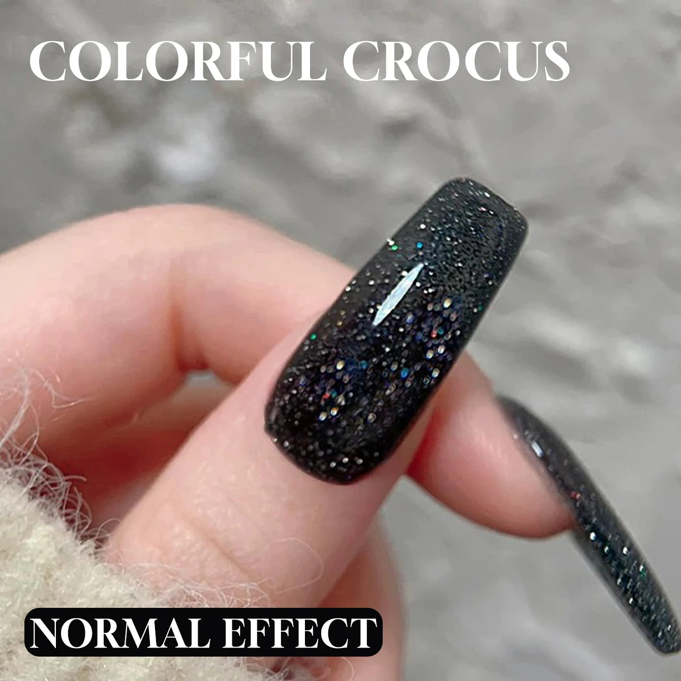 12ML 1 Stück Sieben Farben Schwarzer Diamant Nagellack 2026 Neu Stroboskop Super Flash Glitter Aufhellender Gel-Nagellack Nagelzubehör
