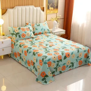 Broken flower sheets, quilt simplicity, double queen and King bed, pillowcases, plus size, 3 pieces 10 Main Sales King Bed Bed - №4