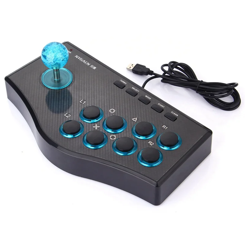 

FULL-2X Wired Game Controller Game Rocker USB Arcade Joystick USBF Stick For PS3 Computer PC Gamepad Gaming Console