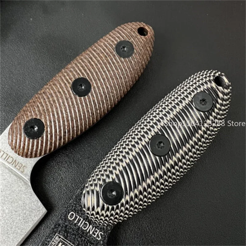 ESEE S D2 블레이드 G10 핸들 야외 칼 캠핑 방어 스트레이트 나이프 황야 생존 전술 칼