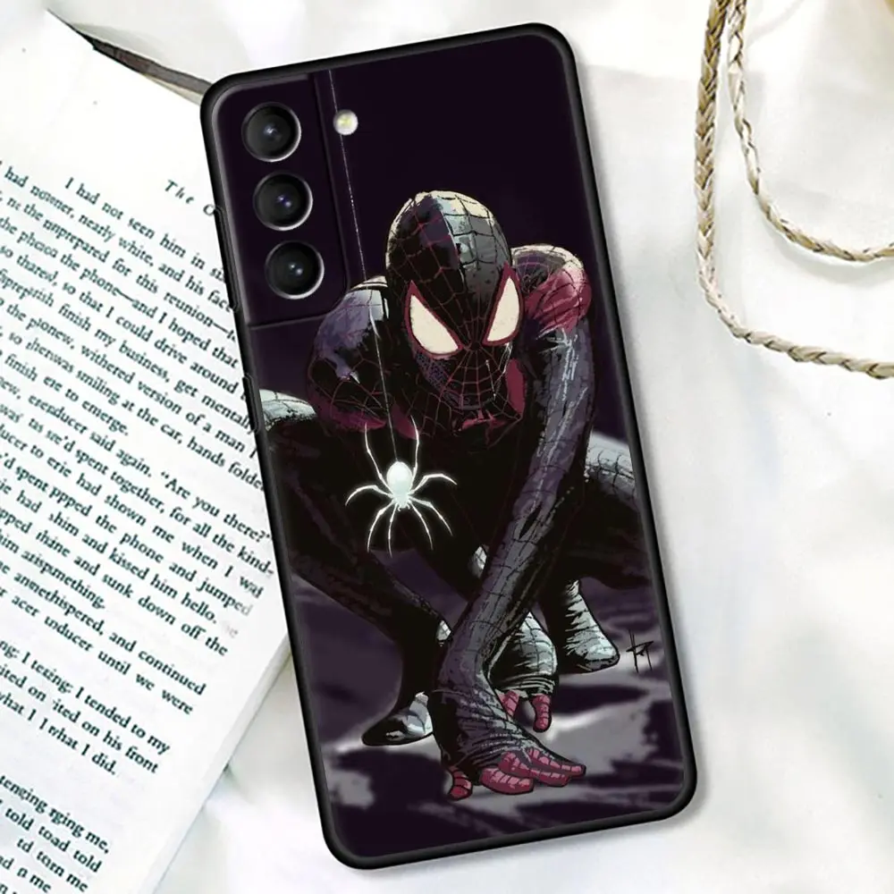 Marvel Venom S24Ultra Case For Samsung Galaxy S23 S21 S20 FE S22 Ultra S10 S24 Plus 5G Soft Phone Cover Spiderman Marvel Fundas