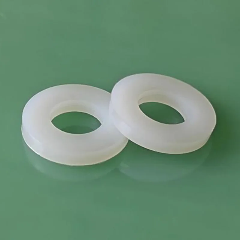 White Flat Nylon Plastic Washer Plane Spacer Insulation Gasket Ring M2 M2.5 M3 M4 M5 M6 M8 M10 M12 M14 M16 M18 M19