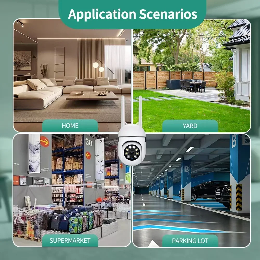 3MP Wifi Camera 2.4 GHz Baby Monitor Indoor Security Camera with Phone App 2-Way Audio, Infrared Night Vision