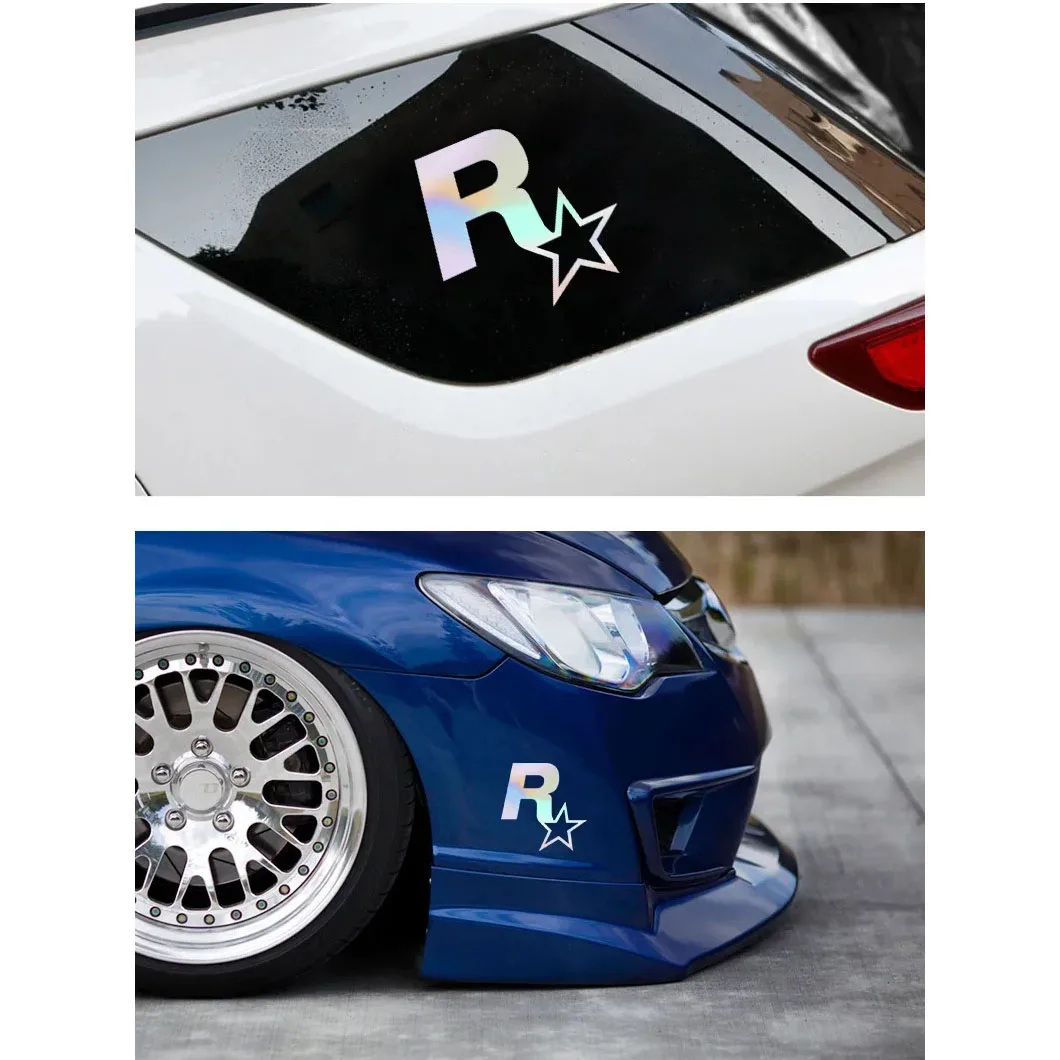 

Personality R Star Car Sticker Car Window Creative Classic Beautiful Decal Waterproof Sunscreen Painting Bumper PVC Wholesale