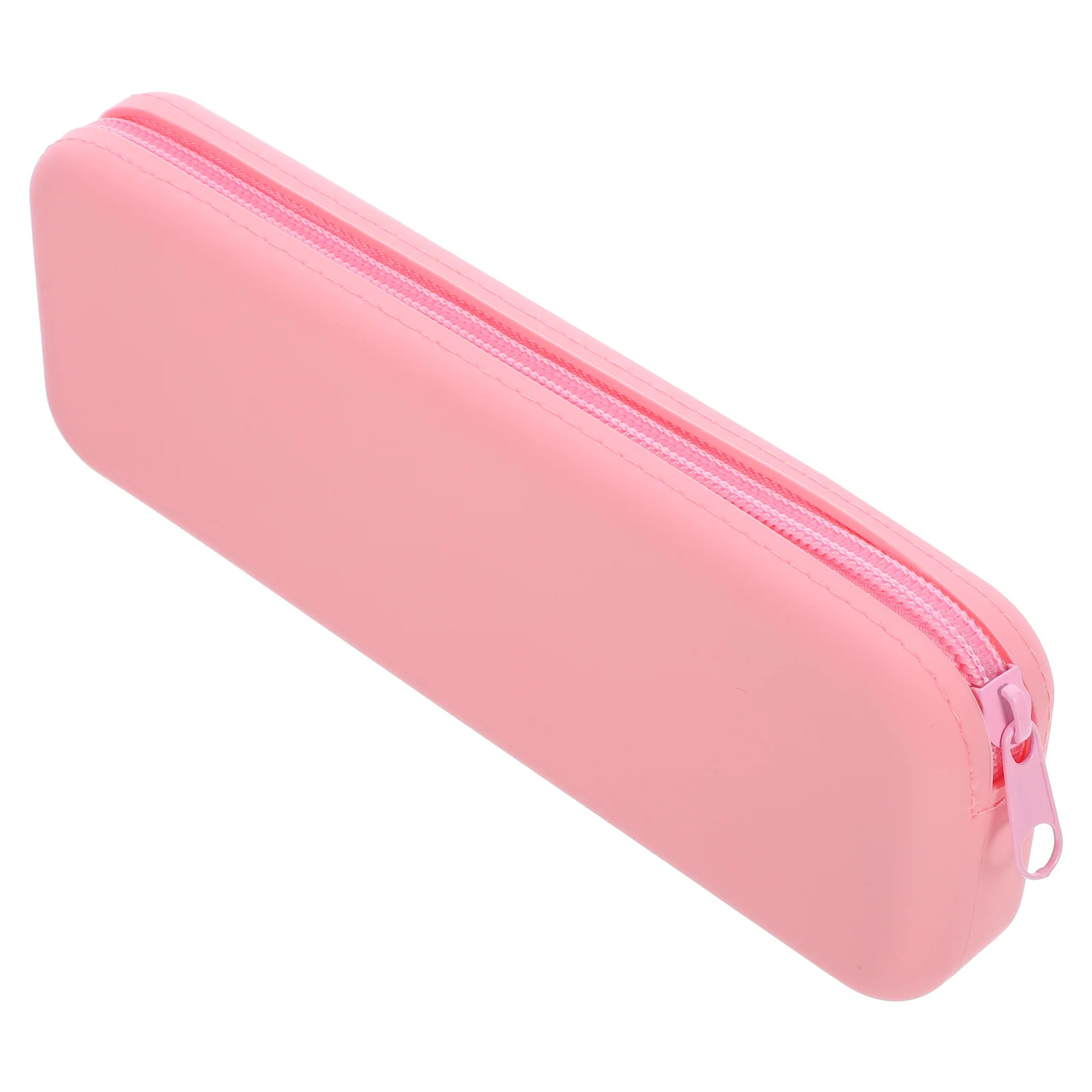 Aesthetic Silicone Pencil Case Portable Washable with Smooth Zipper Large Capacity Pen Pouch Pencil Storage