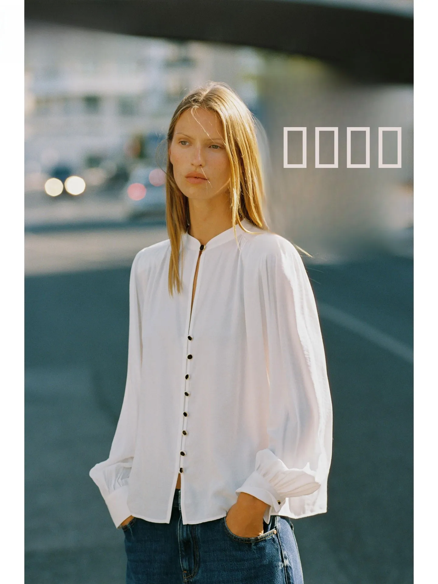 ZAPRHA Faionable oulder Pad Long Sve round Ne Loose Casual irt Dames Herfst 2025, Ele Comfortabel Dames irt