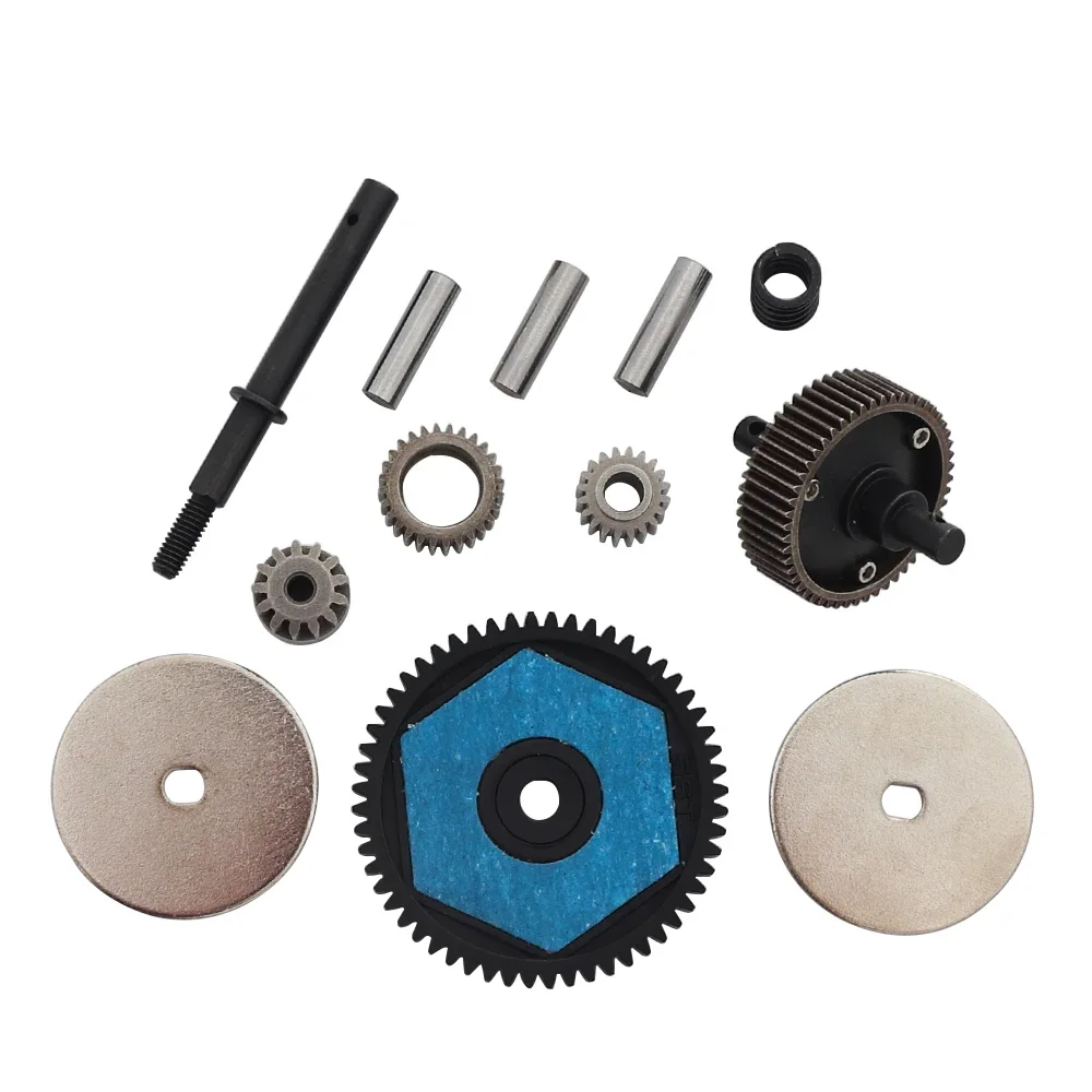 56T Plastic Shell Transmission Gear Set Gearbox for 1/10 RC Crawler Car Axial SCX10/SCX10 II 90047 90104 Upgrade Parts