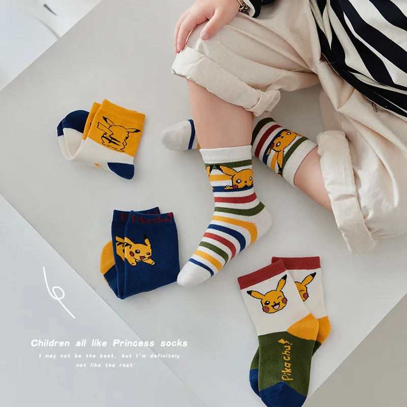 5 Double Spring and Summer New Children's Fashion Fun Casual Cartoon Boy Comfortable Thin Mesh Breathable Cotton Socks