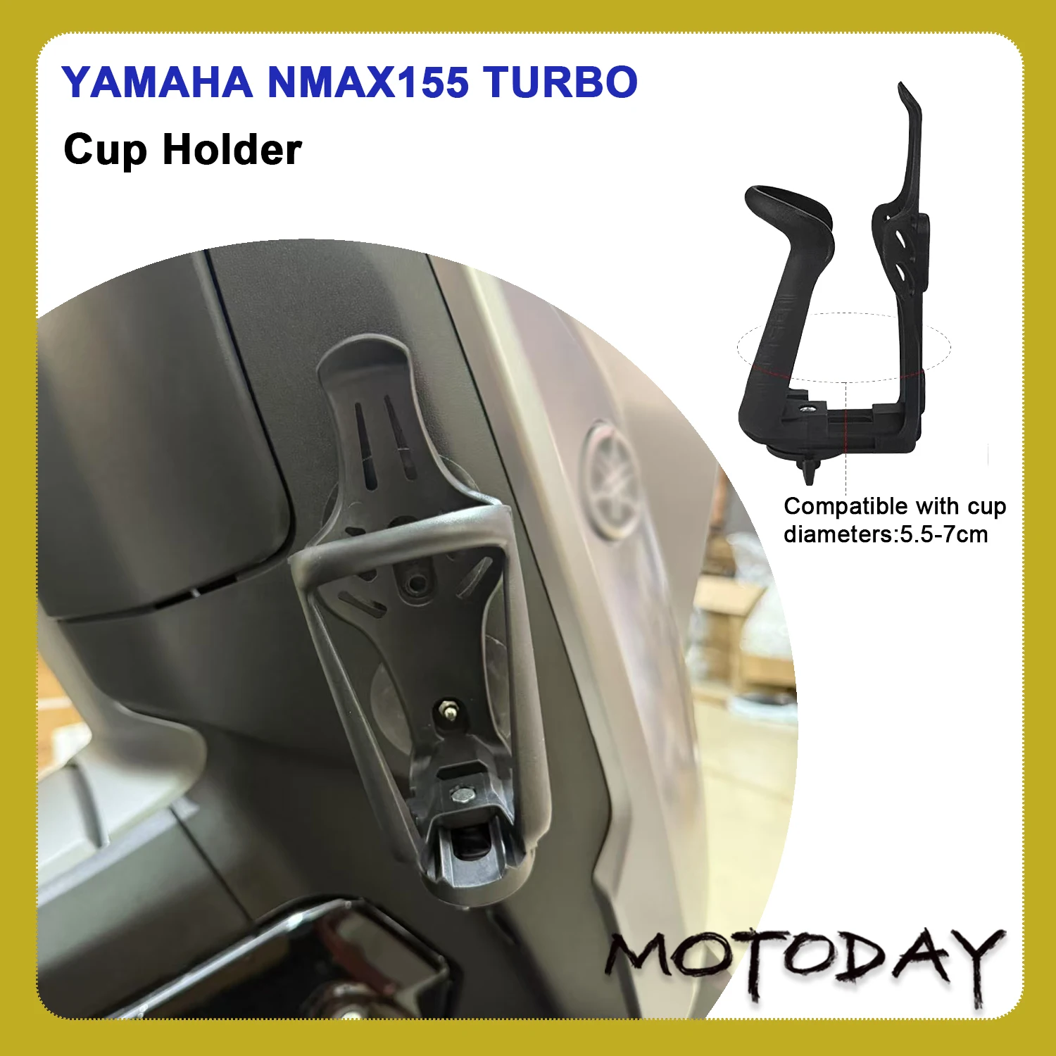 

For YAMAHA NMAX155 TURBO Cup Holder nmax 2025 nmax v3 2025 Accessories Motorcycle Accessories