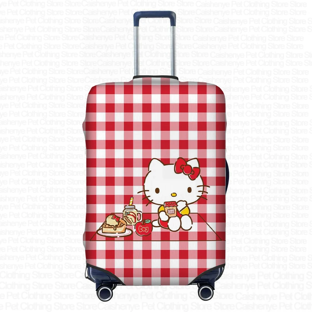 Hello Kitty Cartoon Pattern Print Fashion Girls Custom Suitcase Protective Cover 18-32 Inch Travel Accessories