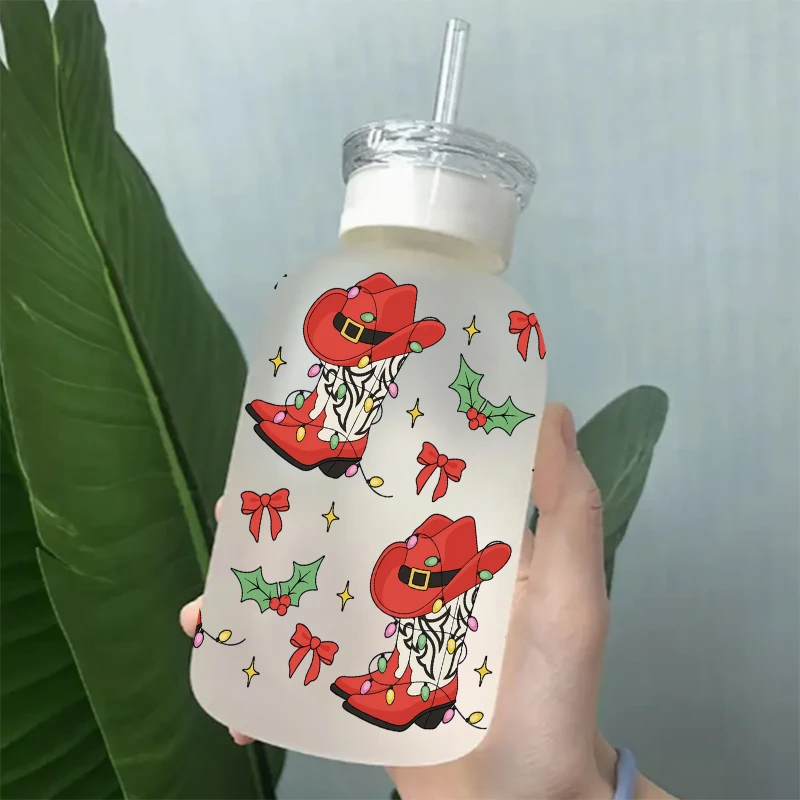 3D UV DTF Western Cowboy Printed Transfers Stickers 16oz Cup Wraps For DIY Glass Ceramic Metal Leather Etc. D26561