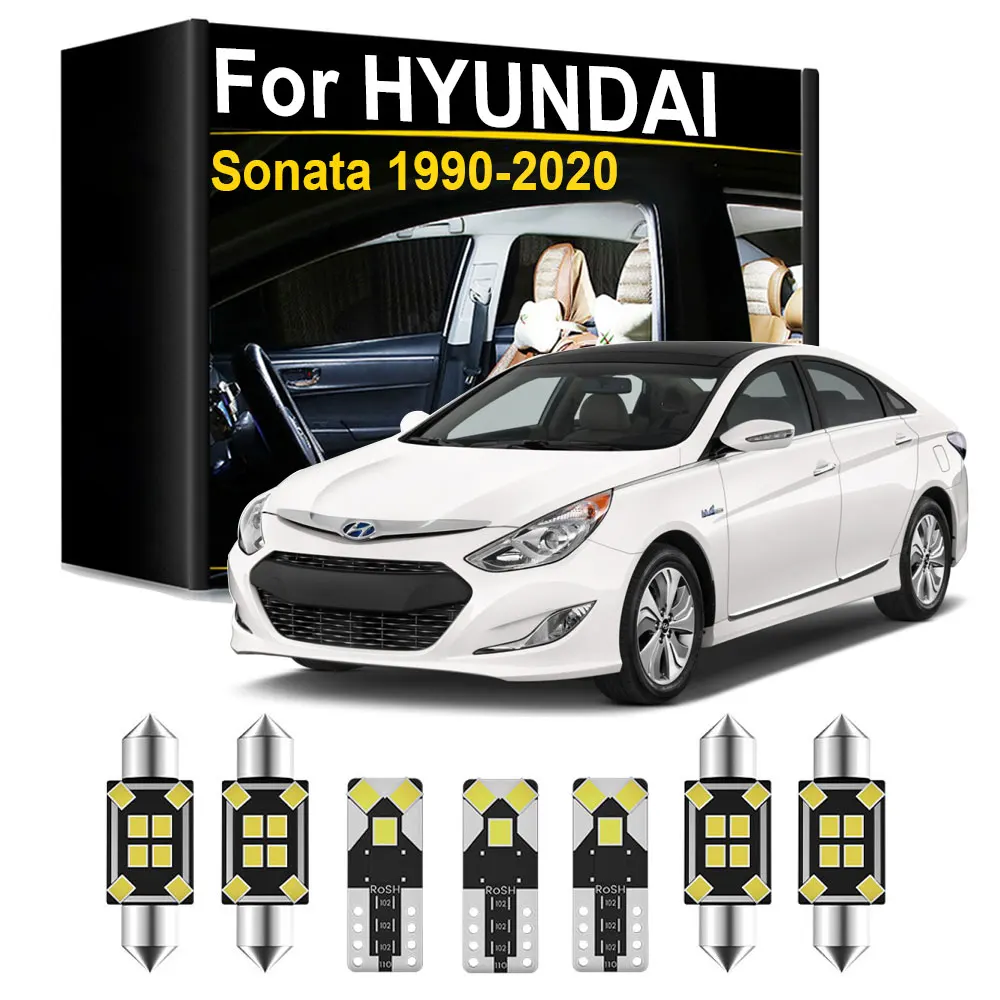 LED-Innenbeleuchtungsset für Hyundai Sonata 2 3 4 5 6 7 8 9 1990-2009 2010 2011 2012 2013 2014 2015 2016 2017 2018 2019 2020 2021