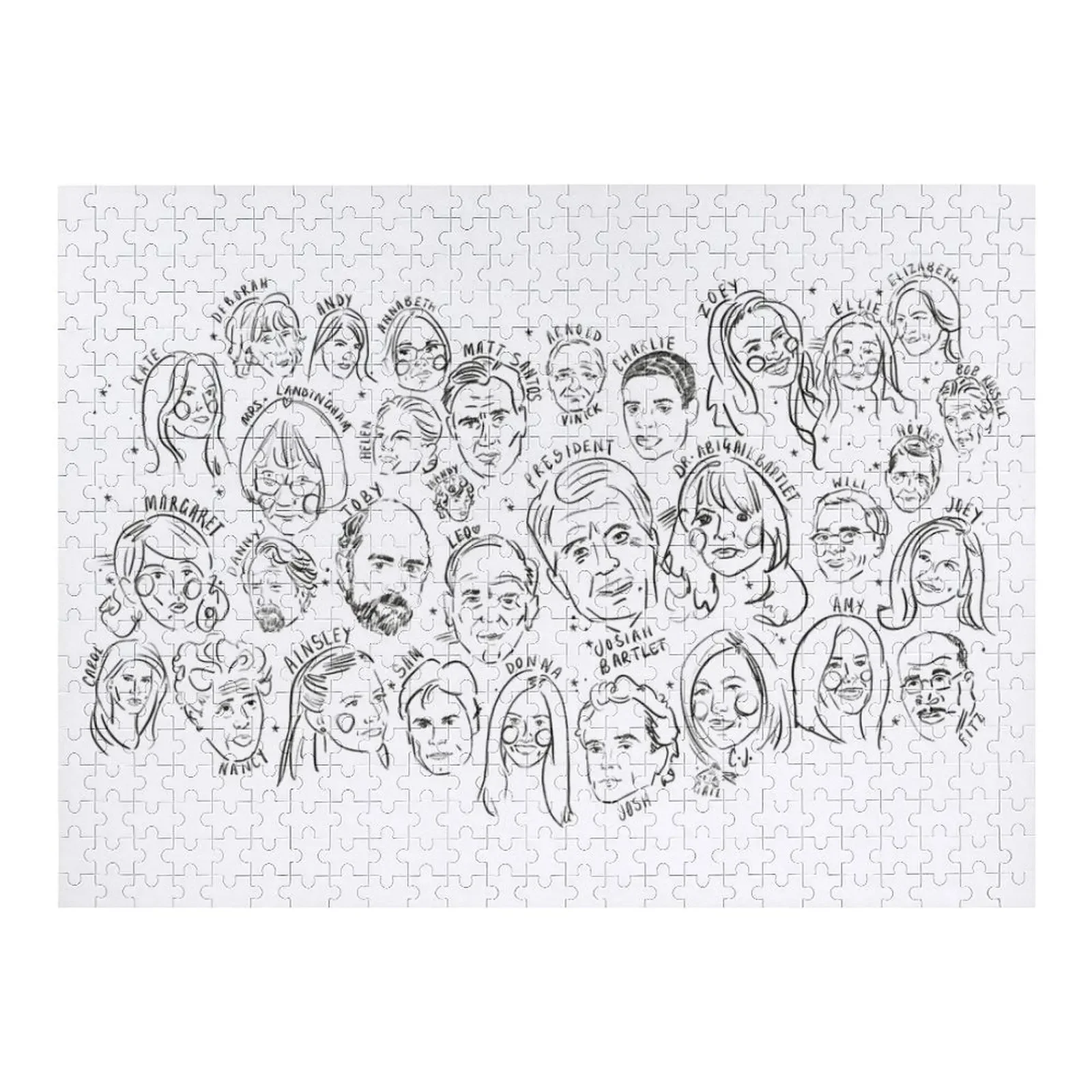 

Faces of The West Wing Jigsaw Puzzle Personalized Photo Gift Woodens For Adults Anime Personalized Child Gift Puzzle