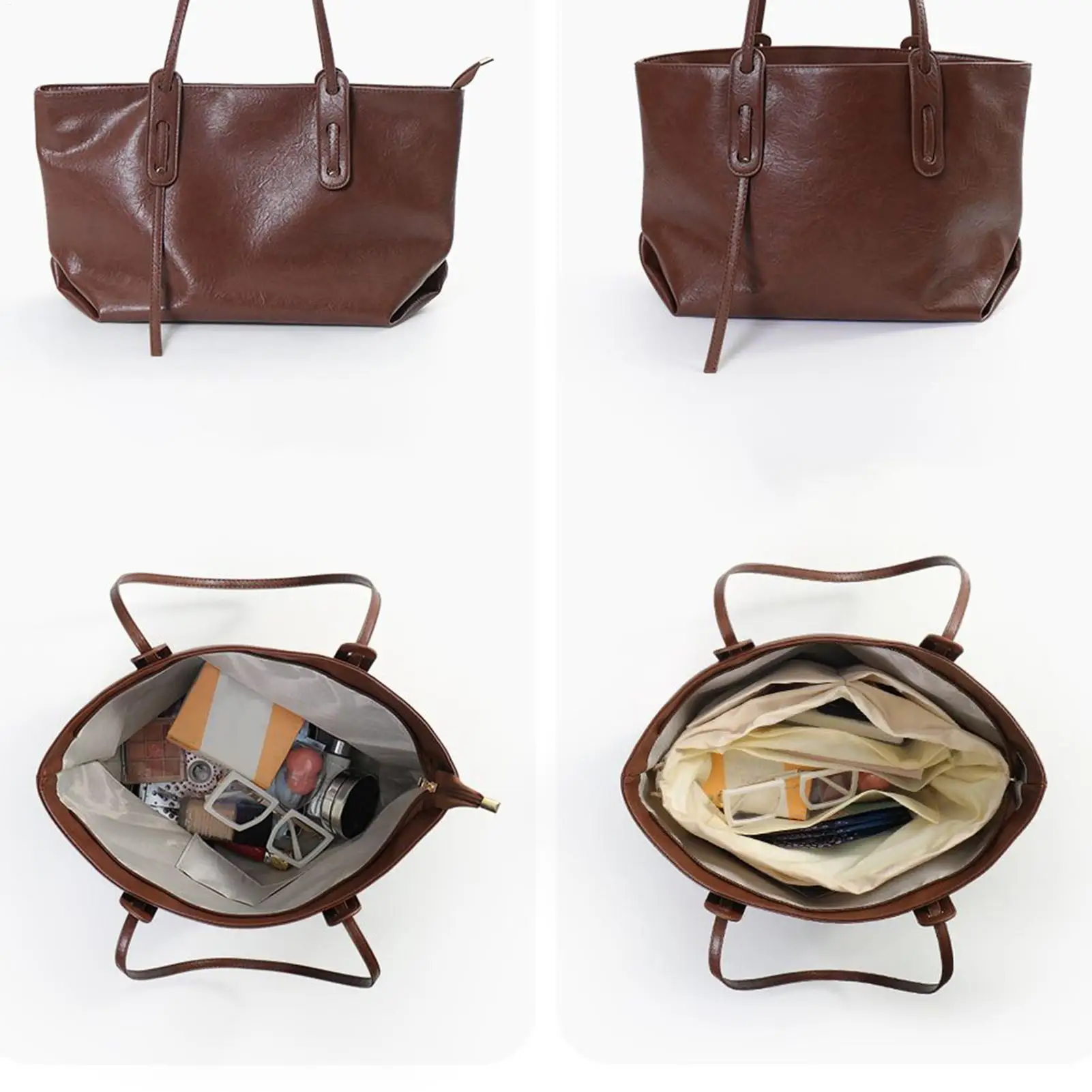 Handbag Organizer Insert Compartment Storage Insert Inner Purse Organizer For Travel Makeup Lipstick Work Women Handbags Tote
