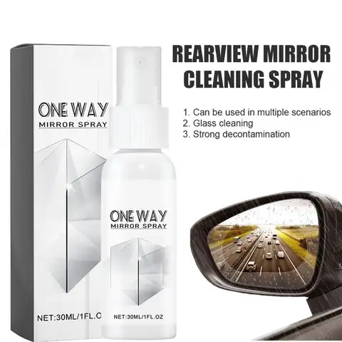 Reflective One-way Mirror Spray Car Rearview Mirror Bathroom Glass Dust Stains Water Stains Cleaning