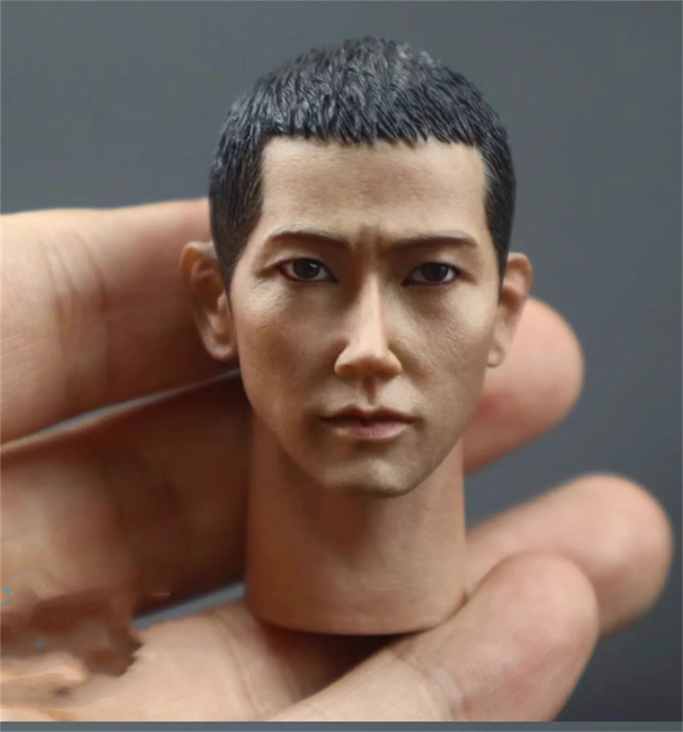 

1/6 Soldier Air Force Honor Guard Head Sculpture Model Aisa Soldier For 12 inch action Figure Toys