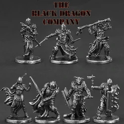 White Brass War Legions Fearless Knight Soldier Models Miniature Figurine Collections Metal Chess Piece Table Game Ornament