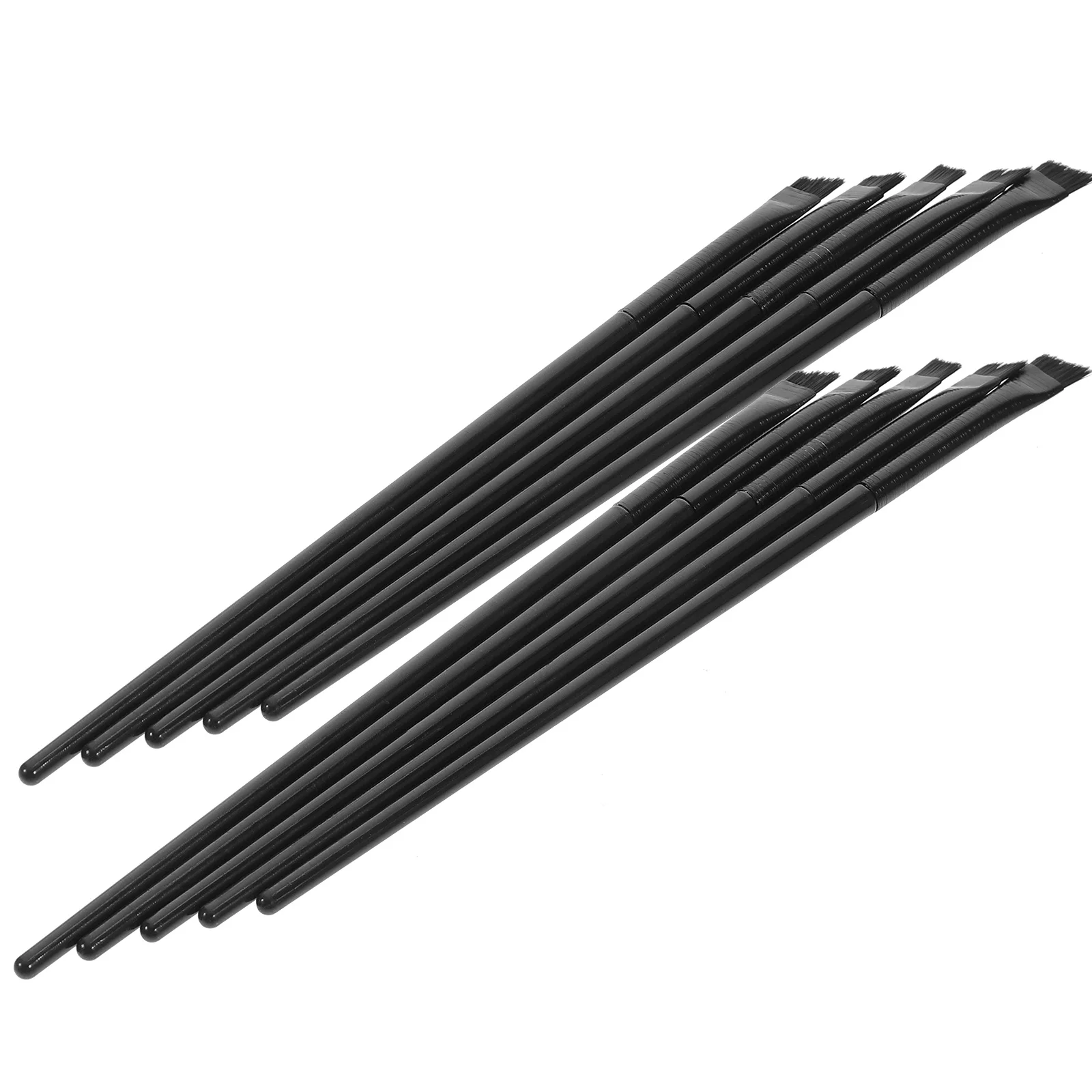 

12Pcs Eyeliner Brush Set Angled Brow Concealer Eye Makeup Tools Lightweight Portable Fine Liner Brushes for Eyeshadow Makeup