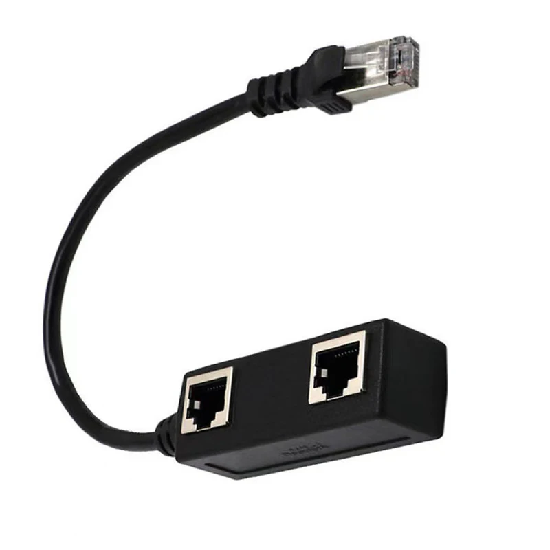 Rj45 Ethernet Kabel Splitter Netwerk Adapter,Ethernet Splitter 1 Tot 3 Kabel Geschikt Super Lan Ethernet Connector Adapter Cat 6