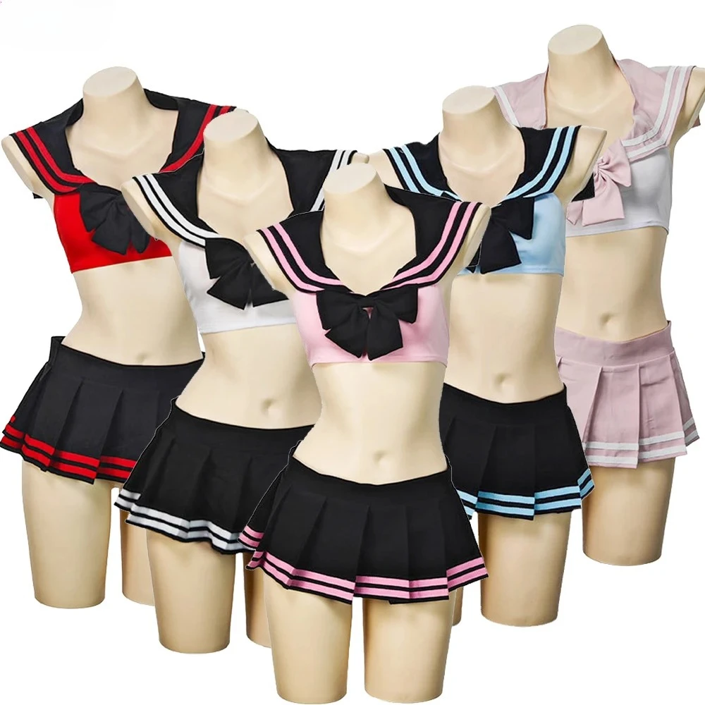Conjunto de Falda Marinera de Anime Japonés para Cosplay de Estudiante, Uniforme Escolar JK, Disfraz de Chica Linda