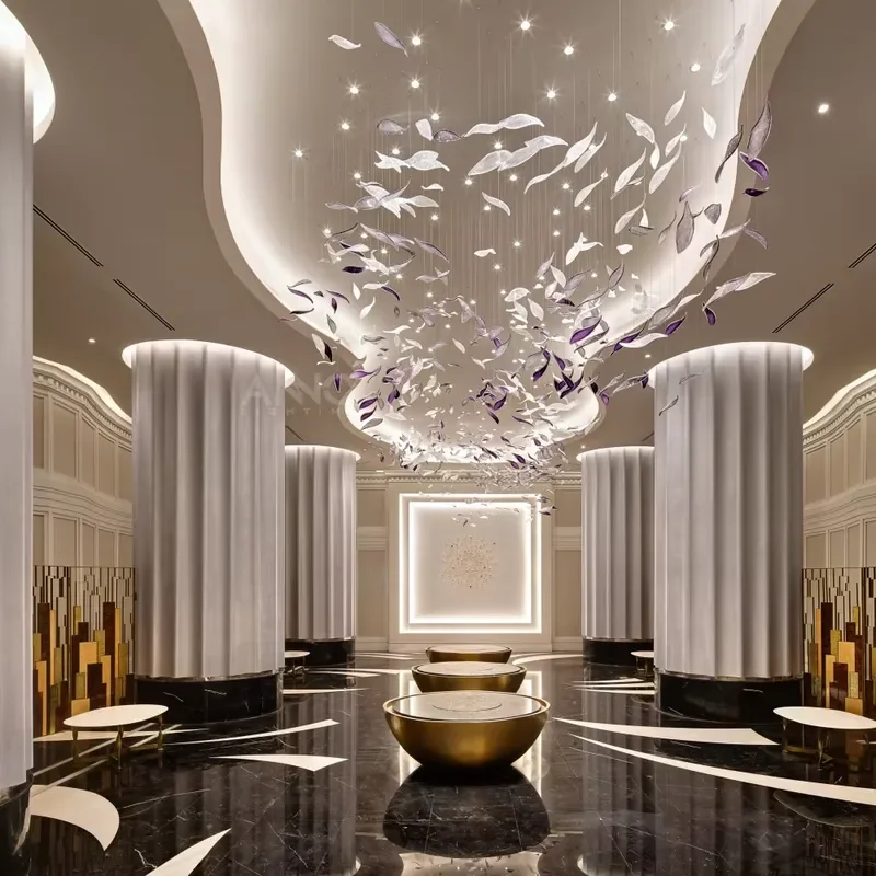 ANNO Bespoke Glass Dimension Chandelier for Residential Design Projects