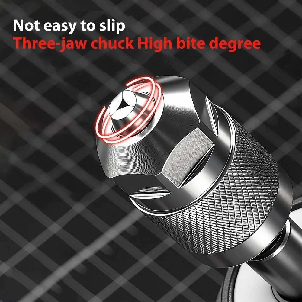 Nouveau Adaptateur de mandrin de perceuse auto-serrant 1.5-6.5mm 1/4 pouces mandrin à changement rapide poignée hexagonale mandrin de perceuse pneumatique réparation à domicile