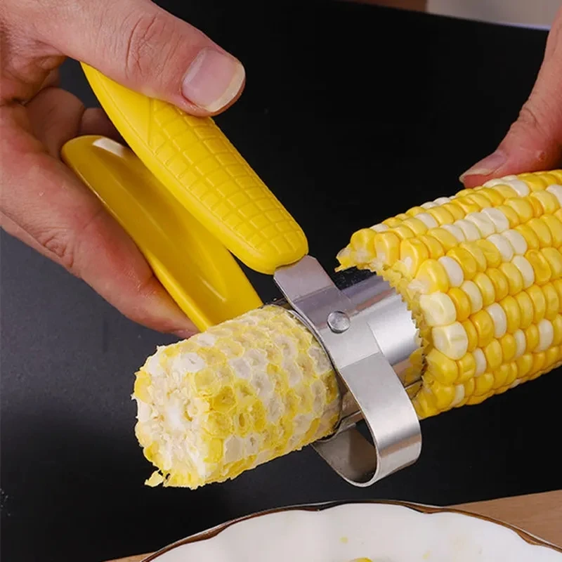 

Manual Stainless Steel Corn Thresher Peeler Corn Kernels Remover Stripper Separator Fruit Vegetable Kitchen Tools