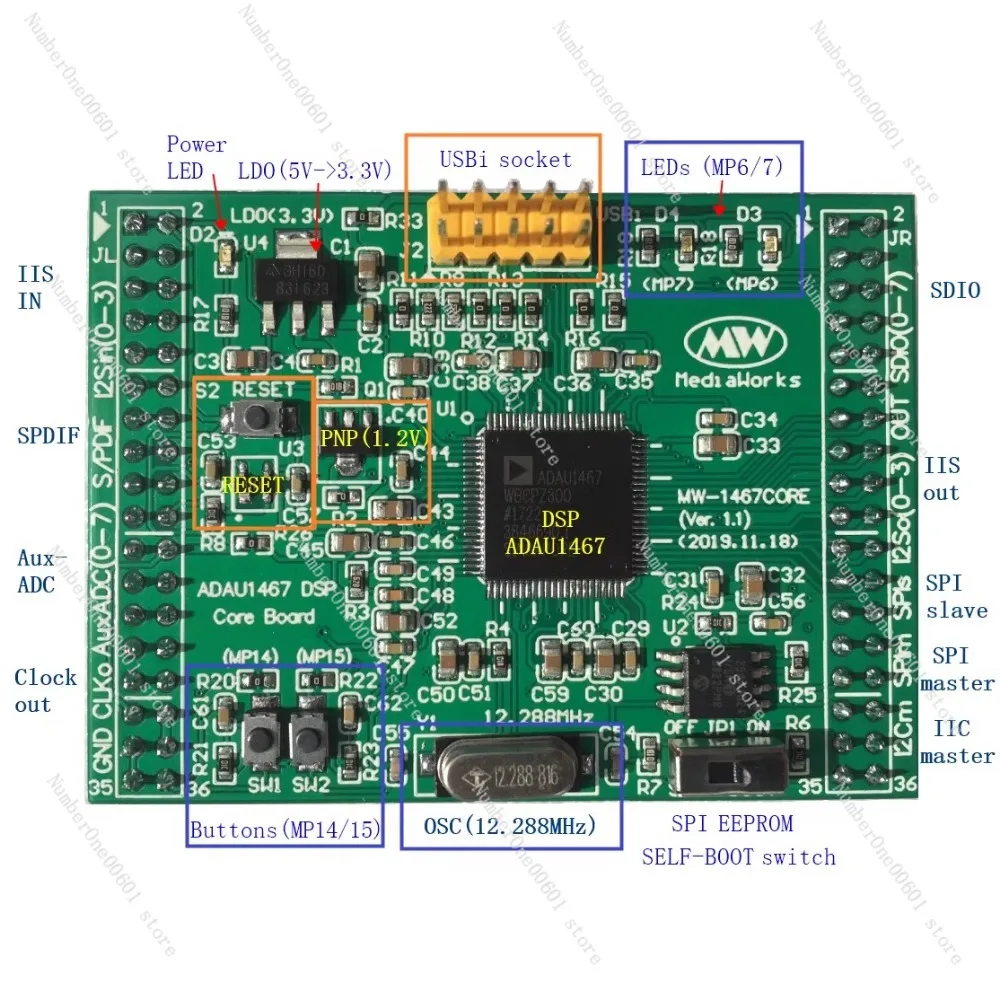 ADAU1467 ADAU1466 ADAU1452 Core Boards