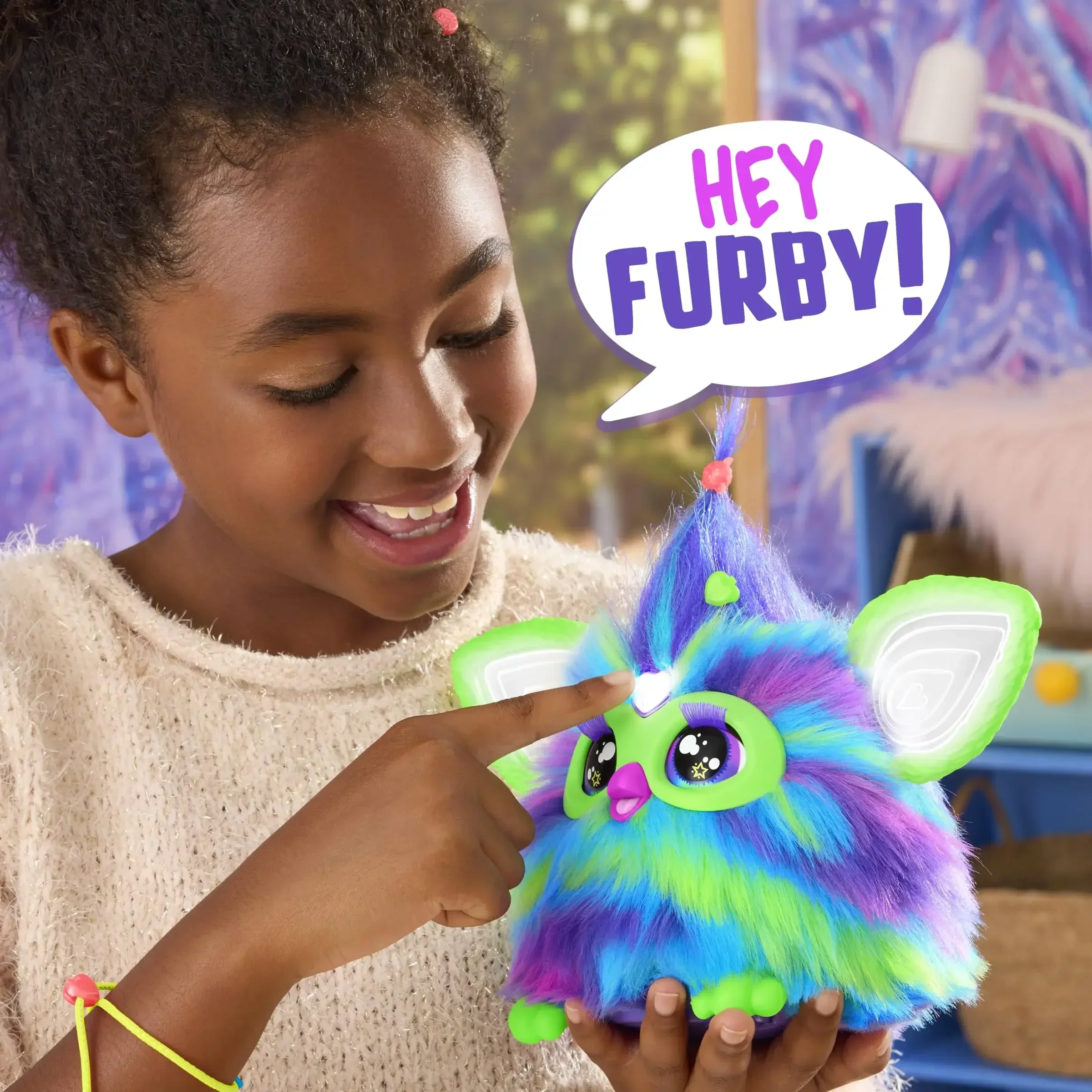 Furby Furblets figuur Galaxy kleurenserie Interactieve intelligente pluche elektronische elf Zingen Spraakgestuurd speelgoed Kinderen Geschenken