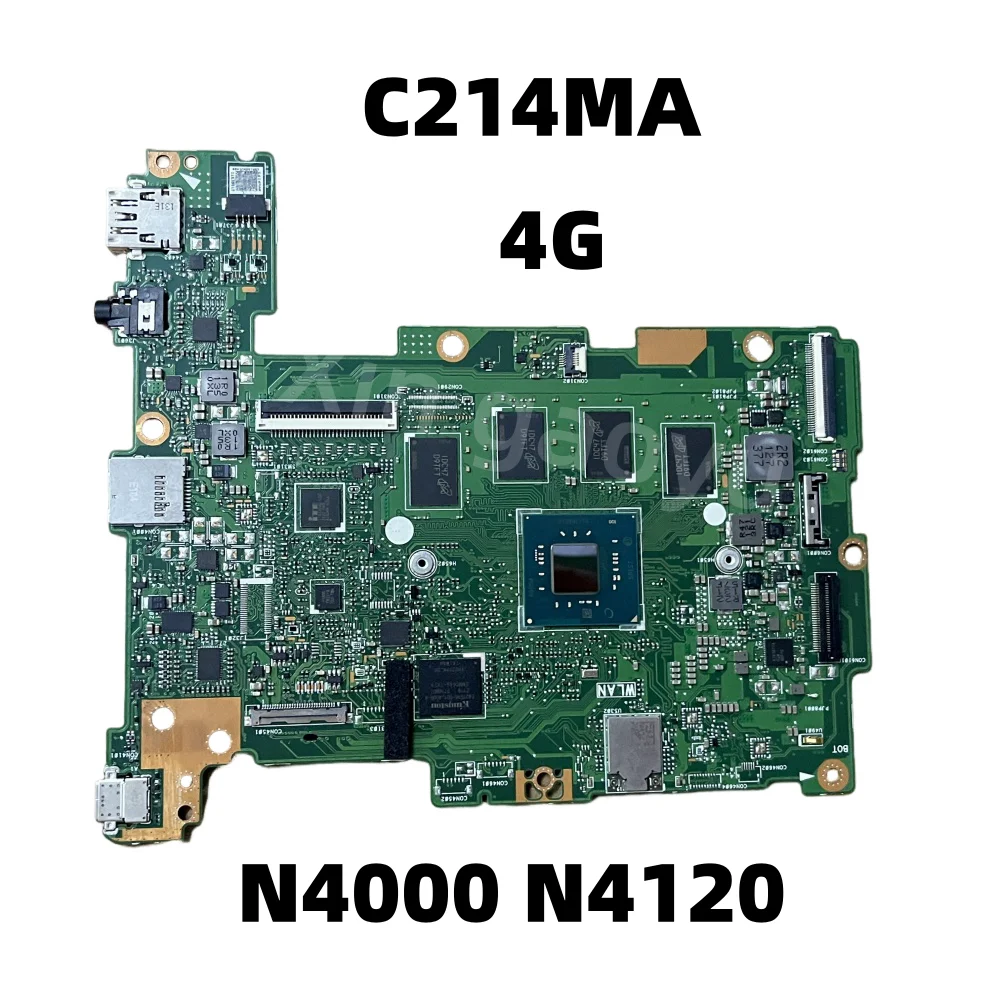 60XX0290-M84200 para ASUS Chromebook 11 C214MA C214M placa base 4GB RAM almacenamiento Intel Celeron N4120 N4000 100% completamente probado